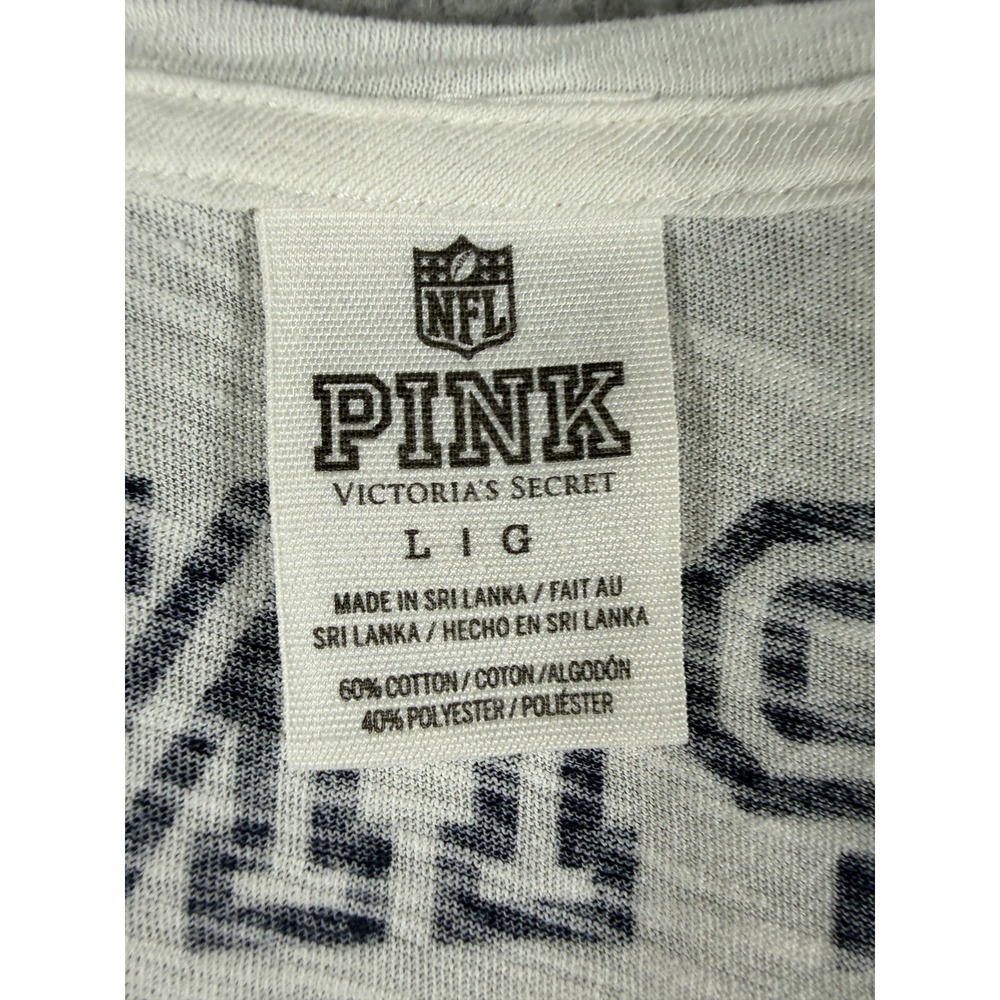 Victorias Secret PINK HOUSTON TEXANS long sleeve shirt Womens Large - Picture 5 of 5